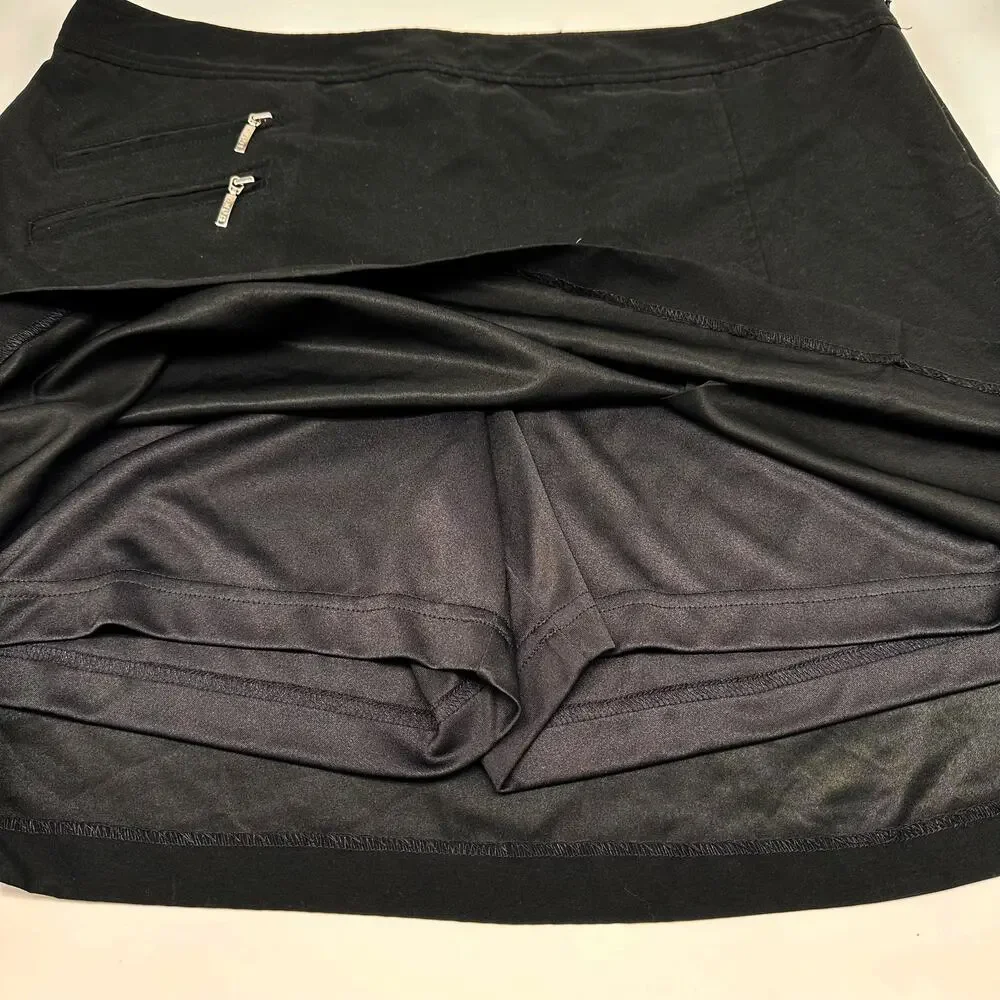 IZOD Black Golf Skort Women's Size 12 - Picture 4 of 10